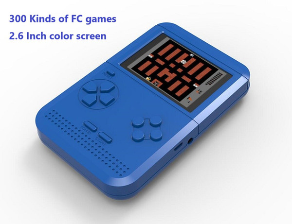 Retro game handle 300 FC games 2.6 inch color screen 4 colors for kids gift