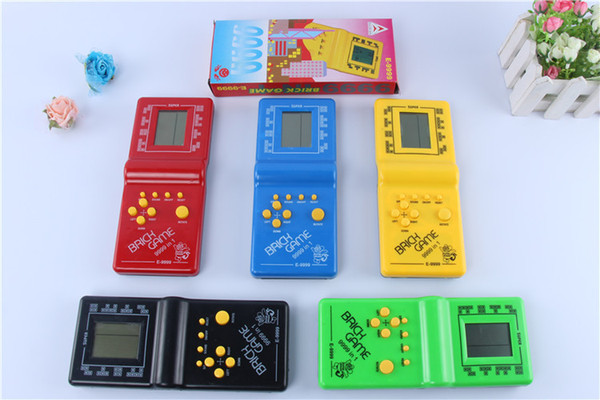 Nostalgic Classic Handheld play Machine Tetris Brick Game Kids Game Machine with Game Music Playback