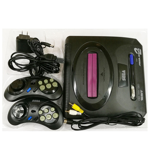 Sega Genesis/MD compact 2 in 1 dual system game console/catridge rom support original game card