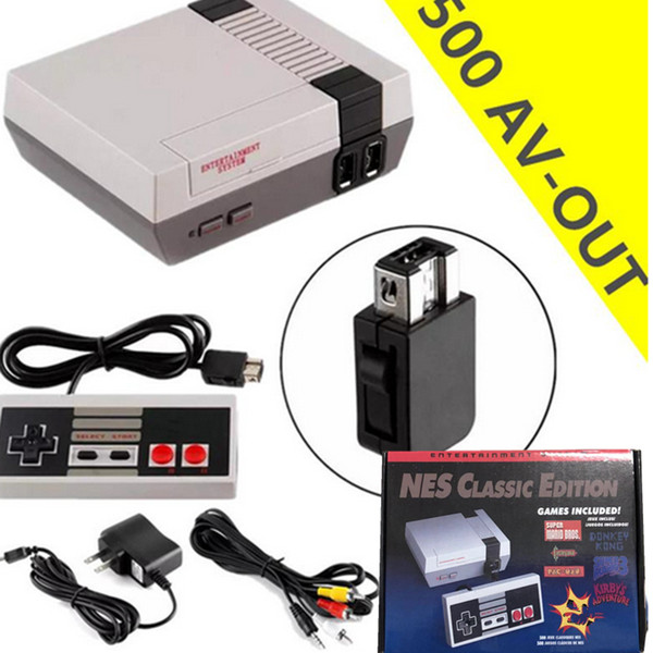 2018 Quality strong Mini TV Game Console Video Handheld for NES games consoles with retail boxs