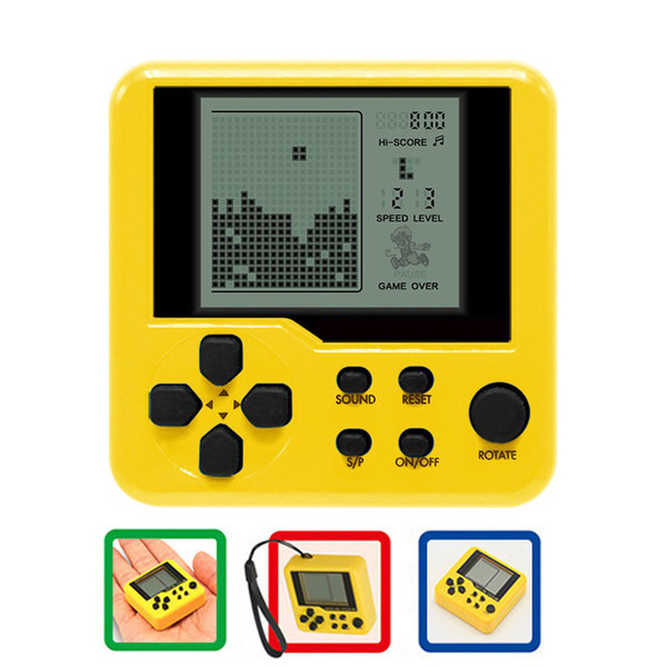 Ultra-small mini Tetris Children handheld game console Portable LCD Players Children Toy Educational Electronic Toys classic