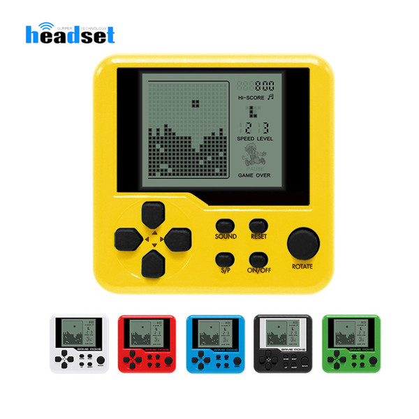 Ultra-small mini Tetris Children handheld game console Portable LCD Players Children Toy Educational Electronic Toys classic