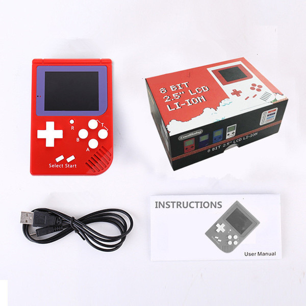 CoolBaby RS-6 Mini Handheld Game player Portable Classic Mini Game Console Color LCD 2.5 Inch with Retail box DHL free shipping