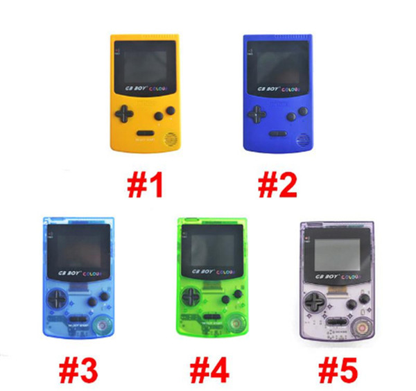 Hot sale 5 Colors Transparent GB Boy Retro Classic Handheld Game Console Gaming Machine 2.7