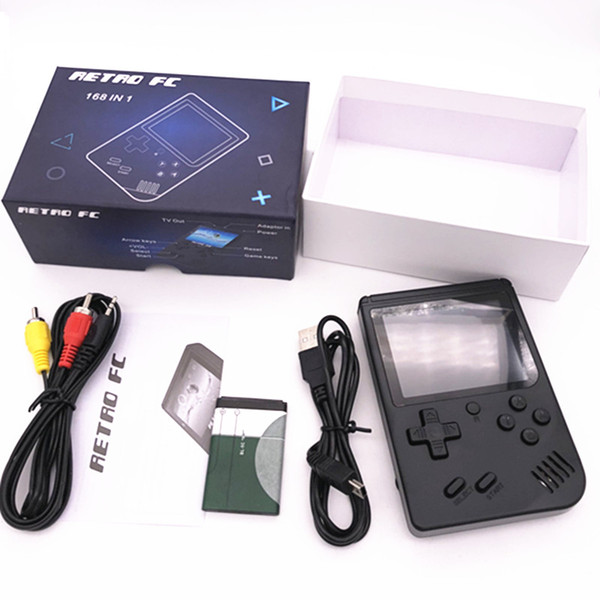 RS-6 Updated Portable Retro Mini Handheld Game Console can store 168 games 8-Bit 3.0 inch Color LCD Game Player For FC Game