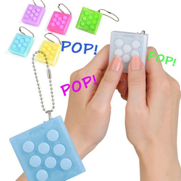 Puchi Puchi Keychain Puti Electronic Bubble Keyring Pop Decompress toy Puchi Keychain Anti Stress Toys KKA2775