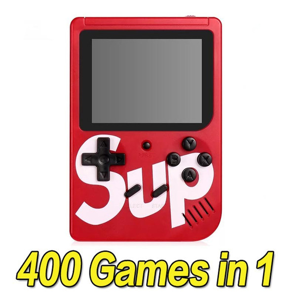 SUP Games Console 400 in 1 Portable Handheld Game Pad Retro 8 bit 3 Inches Color LCD Display Best Gifts for Kids