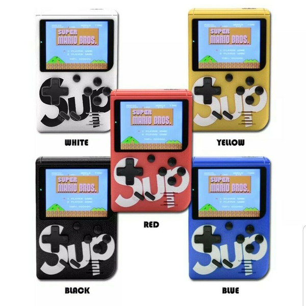 SUP Mini Handheld Game Console Sup Plus Portable Nostalgic Game Player 8 Bit 400 in 1 FC Games Color LCD Display Game Player