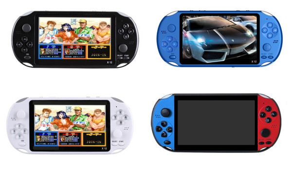 X12 Handheld Game Players 8GB Memory Portable Video Game Consoles 5.1 inch came palyers with camera Support TF Card 32gb MP3 MP4 4 colors