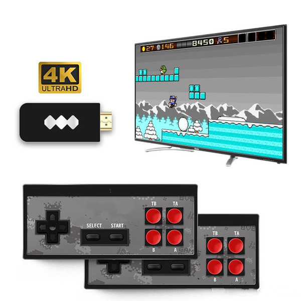 Newest HDMI Video Mini TV Game Player Console handheld HDMI 568 Retro Classic Games With Wireless Controller Pad Retail Box Christmas Gift