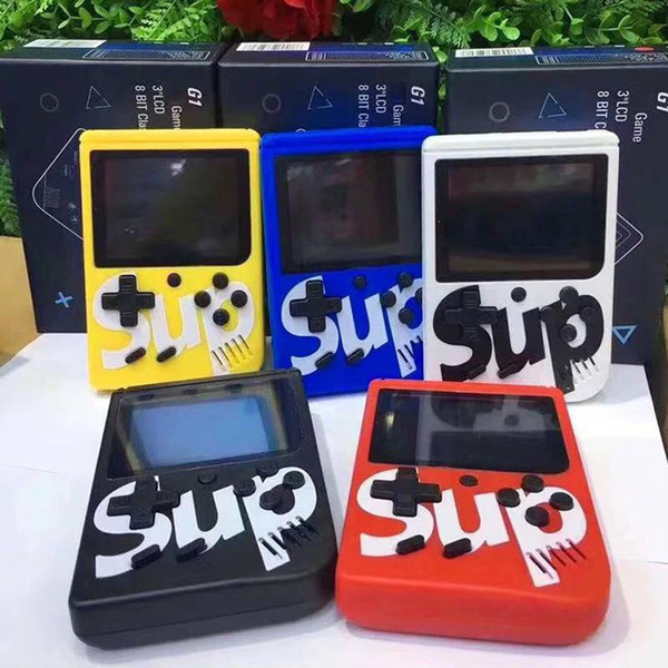 400 in 1 SUP Mini Handheld Game Console Retro Portable Video Game Console Can Store 400 Games 8 Bit Inch LCD Cradle Design