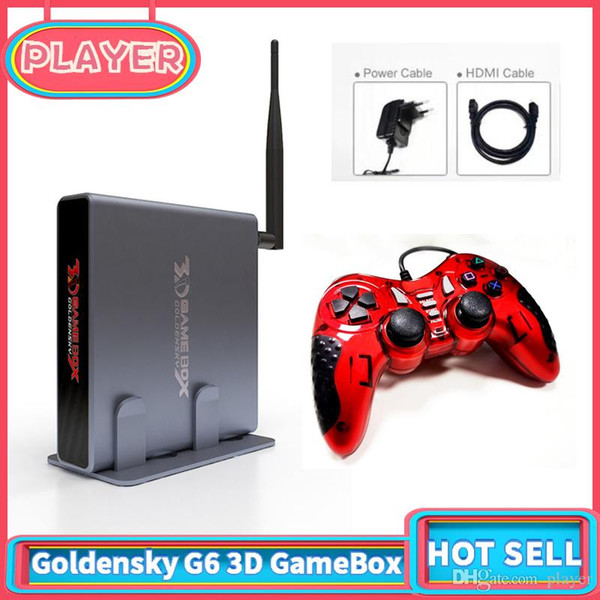 Goldensky G6 3D GameBox Mali450 MP8 GPU DDR3 1GB 2D Support Almost Full Download Games HDMI TV Box Console Player For Birthday Party