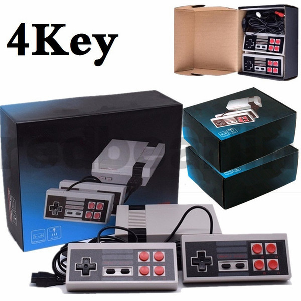 4key 2key Mini TV can store 620 500 Game Console Video Handheld for NES with retail boxs