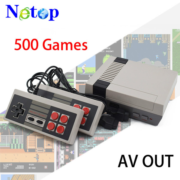 Netop Hot sale Mini TV Game Console can store 500 games Video Handheld for NES games consoles with retail boxs OTH733