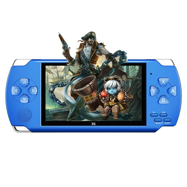 X6 Handheld Mini Game Console Portable 8GB Memory 4.3inch Screen Pocket Size Classic Game Console With Classic Games Camera