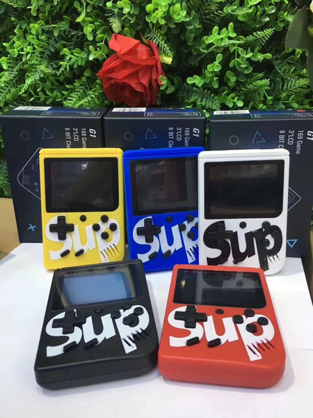 SUP Mini Handheld Game Console Sup Plus Portable Nostalgic Game Player 8 Bit 129 168 300 400 in 1 FC Games Color LCD Display Game Player