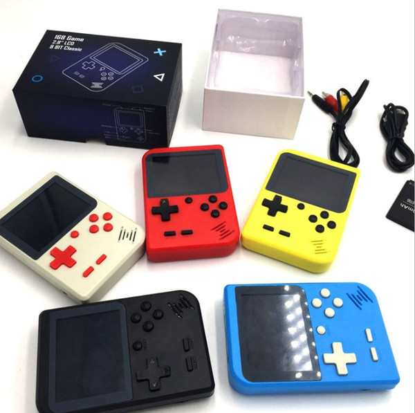 Hot style Portable video Games Consoles can store 168 game Mini Handheld bit Color LCD Game Player For FC Game