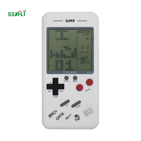 handheld game console for children Students classic nostalgia puzzle Built-in variety of games classic Tetris game