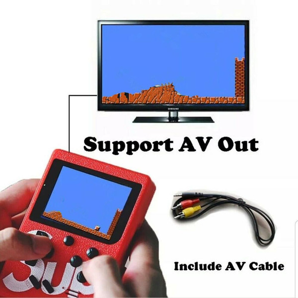 SUP Mini Handheld Game Console Sup Plus Portable Nostalgic Game Player 8 Bit 400 in 1 FC Games LCD Display Game Player