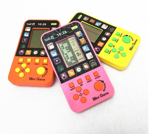 Ultra-piccolo mini Tetris Bambini palmare console di gioco I Giocatori LCD Portatile Per Bambini Educativi Giocattolo Elettronico Giocattoli