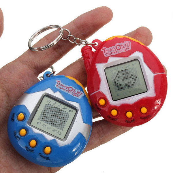 Retro Game Toys Pets In One Funny Toys Vintage Virtual Pet Cyber Toy Tamagotchi Digital Pet Child Game Kids with Nostalgic Keychain Gifts