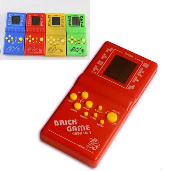 NEW HOT SALES Tetris Brick Game Handheld Game Machine Kids Game Machine Random Color