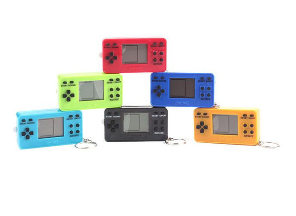 Mini palm tetris game console new arrival retro game Retro arcade classic console Portable Game Players with free ship