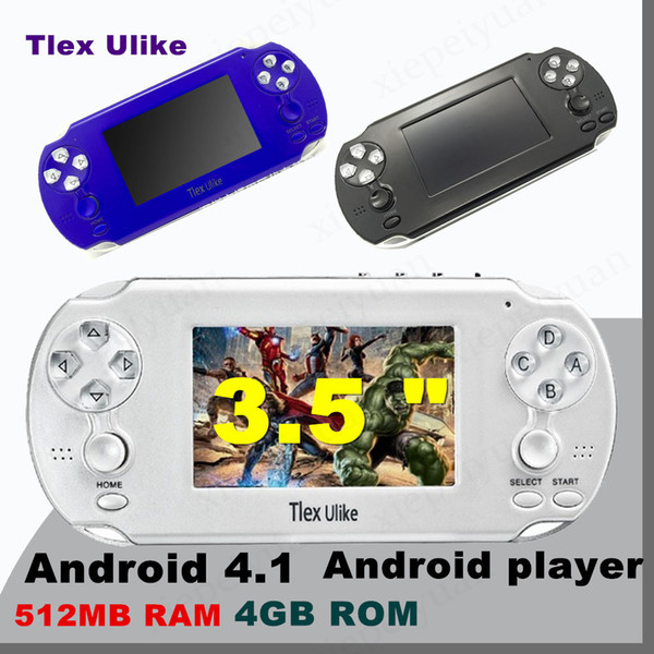 NEW Tlex Ulike Android 512MB RAM 4GB ROM Handheld TV Game Console Bluetooth Wifi HDMI Video Support MP4 MP5 NES FC SFC MD Android player