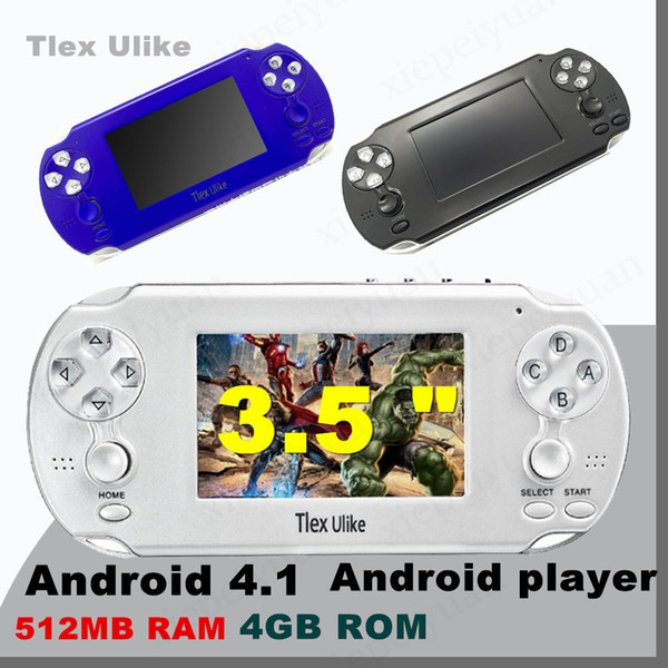 2PCS Tlex Ulike Android 512MB RAM 4GB ROM Handheld TV Game Console Bluetooth Wifi HDMI Video Support MP4 MP5 NES FC SFC MD Android player