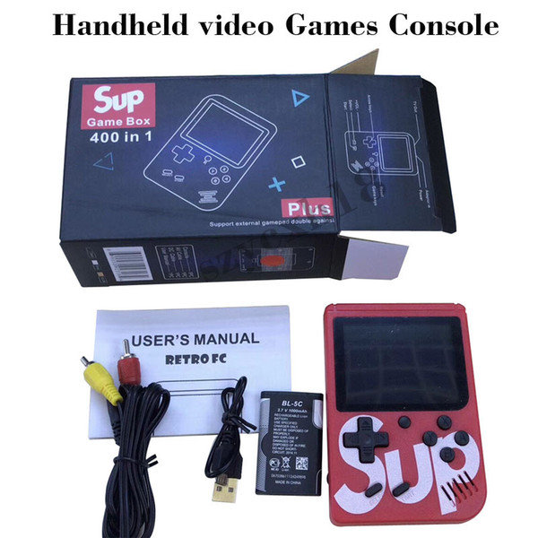 SUP Handheld video Games Console Portable Retro 8 bit FC MODEL FOR FC 400 in 1 AV GAMES Color Game Player Gift for kids than PVP PXP3 News