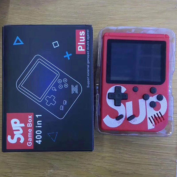 New Retro SUP Handheld Game Console Sup Plus Portable Nostalgic Game Player 8 Bit 168 400 in 1 3.0 Inch FC Games Color LCD Display with box