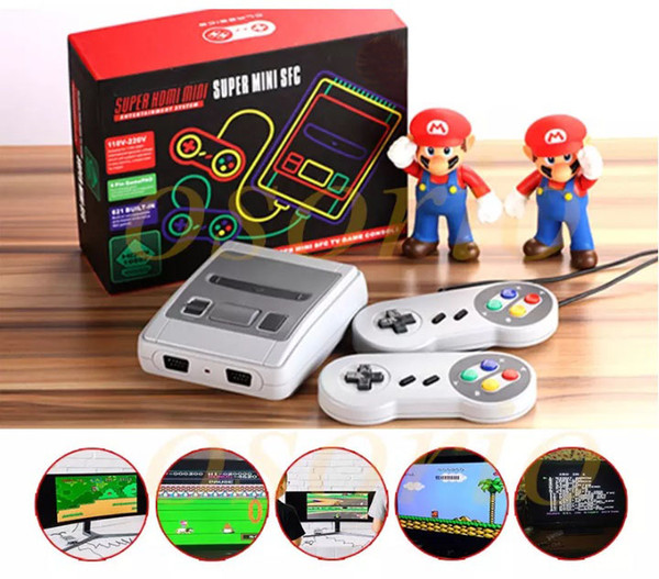 Newest HDMI HD Super Mini Classic SFC TV Video Game Console For Mini NES SNES 621