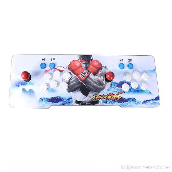 New 2199 3D HD Games Pandora 7 3D 1280*1080P 32GB Arcade Video Game Console Box Arcade Machine Double Arcade Joystick With Speaker yx2199