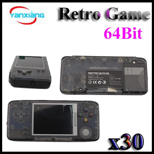 30PCS New Arrival Retro Game Console 64Bit AV Output Video Games Consoles Support GBA SFC NES SEGA Games With Box DHL YX-GBA-6