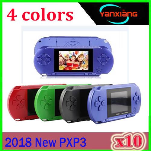 10PCS New Arrival Game Player PXP3(16Bit) 2.7 Inch LCD Screen Handheld Video Game Player Console 4 Colors Mini Portable Game ZY-PXP-A