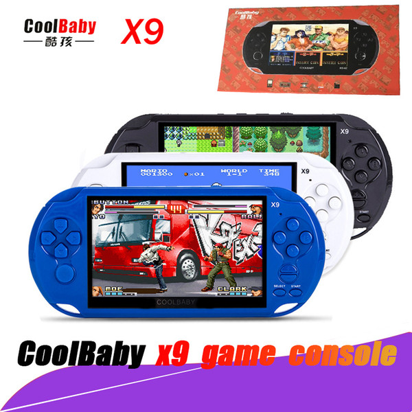 Hot 5.0 Inch Large Screen Handheld Game Player Support TV Out Put With MP3/Movie Camera Multimedia Video Game Console with package