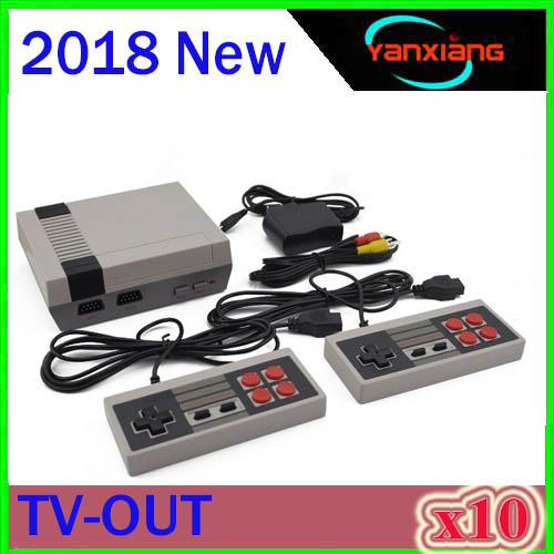 10pcs New Arrival MINI Game Console TV Vedio Family Game Players for Child and Adult Suppoer Nes Games With Box Via DHL ZY-NES-1