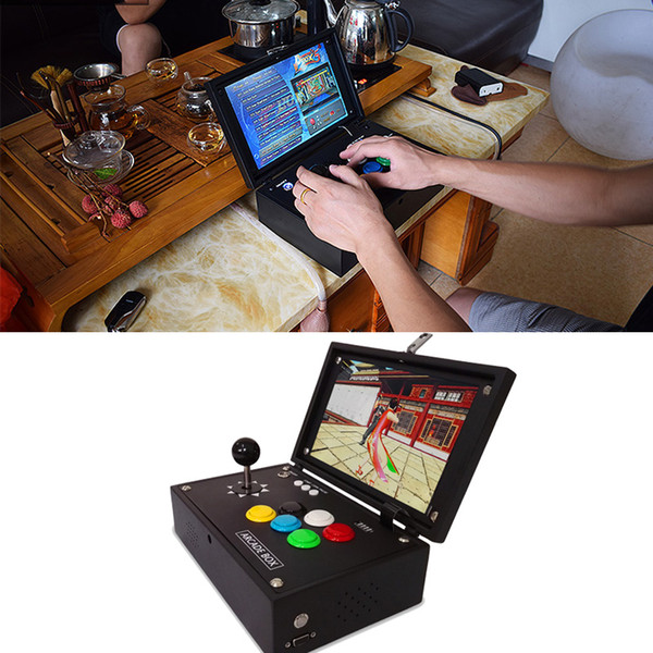 1500 in 1 games console Mini Pandora Box arcade board joystick game controller VGA and HIDM output Metal Box Play With 18650 Battery