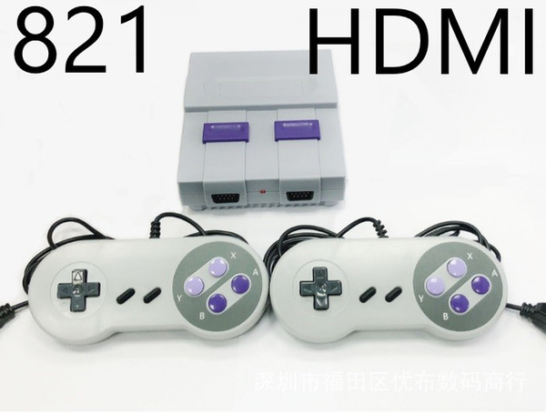 HDMI Out TV Game Console can store 821 games Video Handheld for SNES games consoles Free DHL