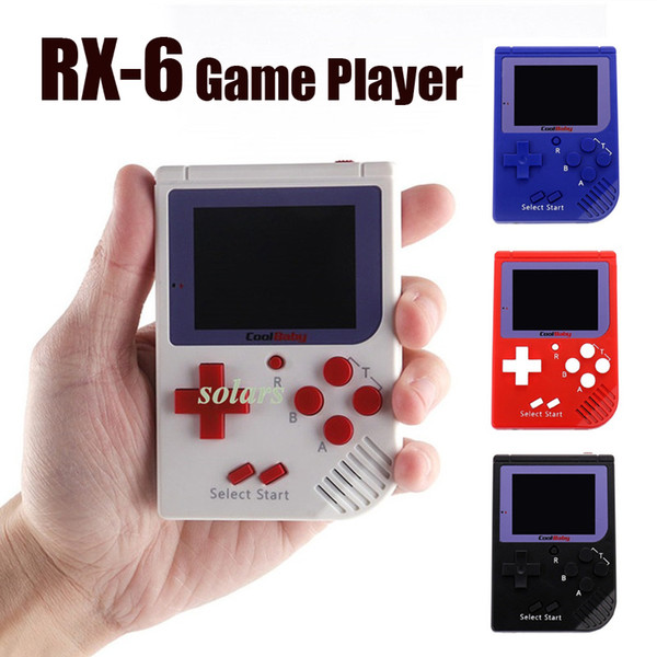 Authentic Coolbaby RS-6 Mini Handheld Game Console 8 Bit RS6 Retro Portable Game Player Station with 2.5inch LCD Display for FC