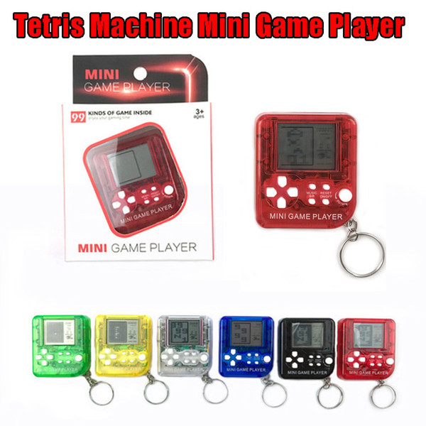 Mini Game Player Keychain Portable Gaming Console Plastic Classic Toy Game Gift Box Electric Machine Toy Education Toy