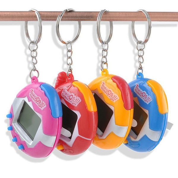 Nostalgic Virtual Cyber Pet Tamagotchi Digital Pets Retro Game Egg Toys keychain Electronic E Pets games for kids child girls boys adult hot