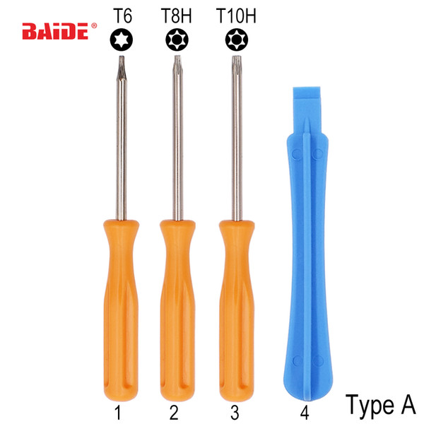 Security Screwdriver for Xbox 360/ PS3 / PS4 Tamperproof Hole Repairing Opening Tool Screw Driver Torx T6 T8 T10