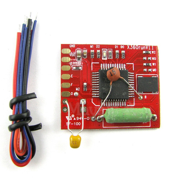 New RGH Glitcher Red Board with 96MHZ Crystal Oscillator X360run V1.1 for XBOX 360 Slim Chip IC High Quality FAFST SHIP