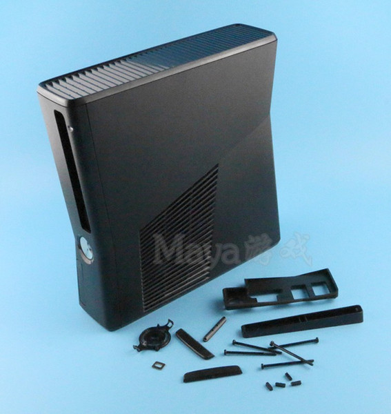 Full protective Housing Shell Case for XBOX360 Slim console system Black