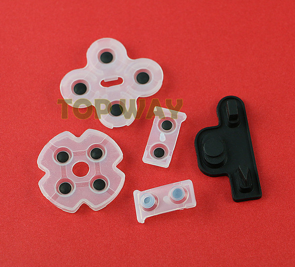 For Sony Play Station 3 PS3 Controller Silicone conductive Rubber Button Pad Set with wholesale price