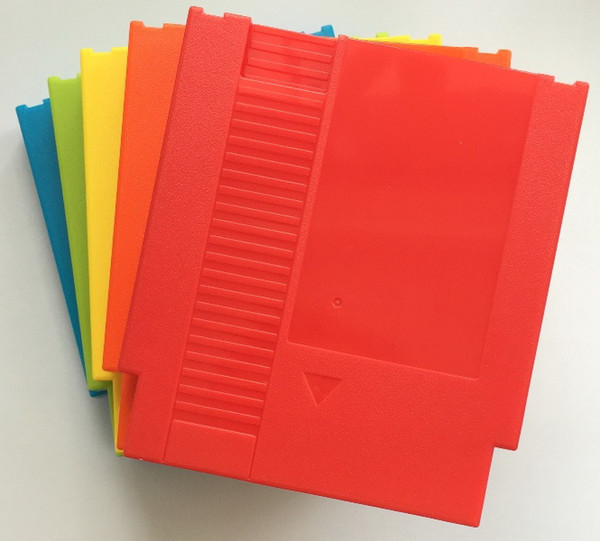 FIVE color 72 Pins Game Cartridge Replacement Plastic Shell For NES