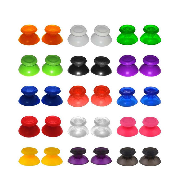 Colorful 3D Analog Joystick Thumb stick Rocker Module Mushroom Cap For Sony PS4 Controller Analog Cover Thumbsticks DHL FEDEX EMS FREE SHIP