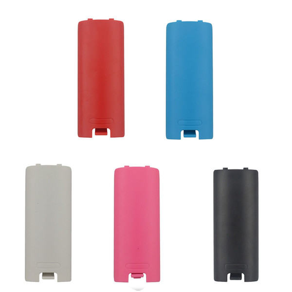 Multicolor 5 Colors battery Case back door shell cover Lid for Wii remote controller DHL FEDEX EMS FREE SHIPPING