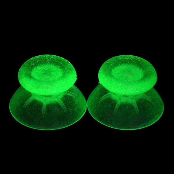 Glow in the Dark Thumbstick Thumbsticks 3D Analog Joystick Cap Grip Sticks for PS4 Controller DHL FEDEX EMS FREE SHIPPING